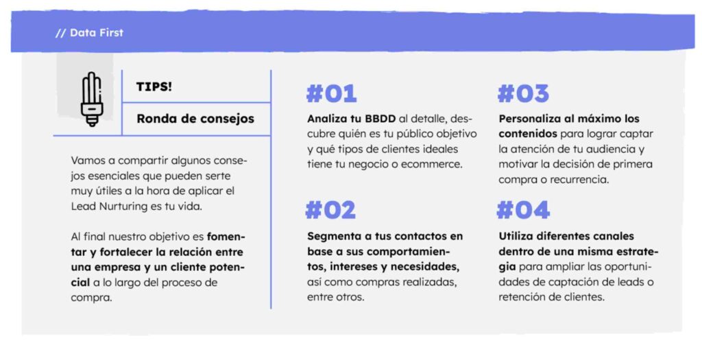 consejos lead nurturing marketing automation
