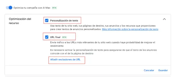 ai max optimize bell