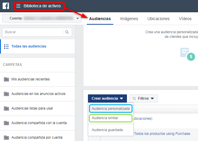 audiencias facebook