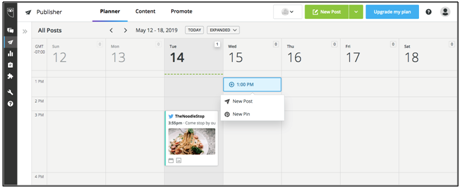 Herramienta Hootsuite interfaz