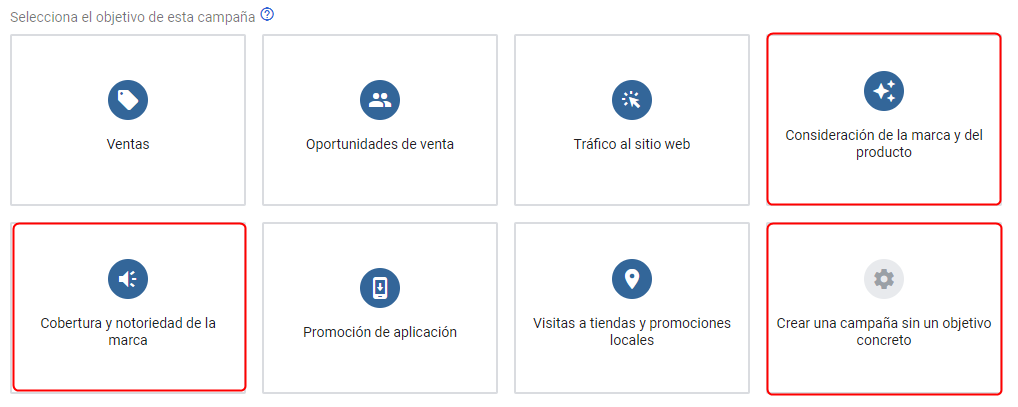 Google Ads campaign objective