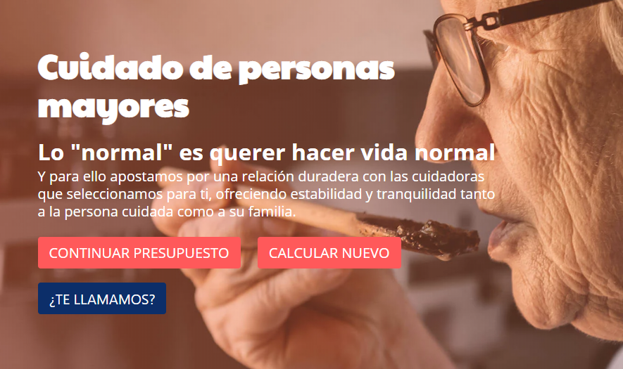 Aiudo: cuidado de personas mayores