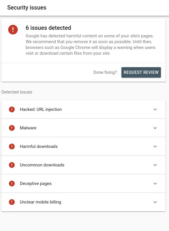 Search Console ecommerce server errors