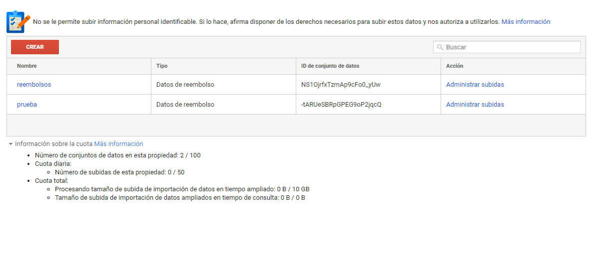 Managing Analytics uploads