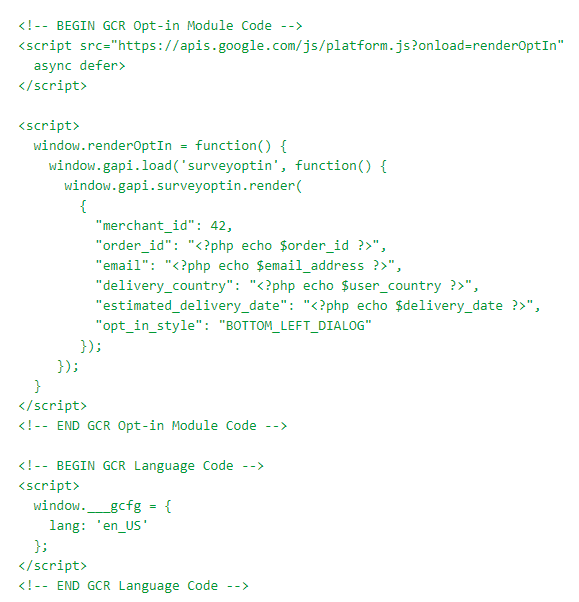 You must insert a code like this into the tag before the