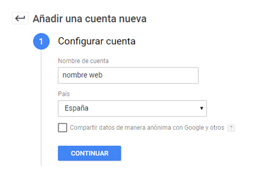 GTM configurar cuenta GTM configurar cuenta