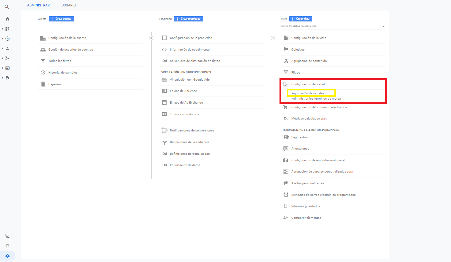 New channels in Google Analytics
