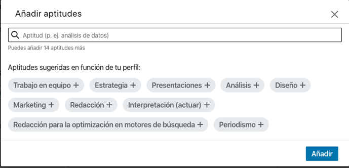 skills in linkedin